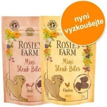 Rosies Farm Snacks balení na vyzkoušení 2 x 50 g Mini Hearts krocaní, telecí