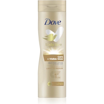 Image 1 of Dove Care & Visible Glow бронзиращ лосион цвят Fair 250ml