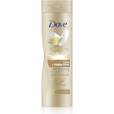 Dove Care & Visible Glow бронзиращ лосион цвят Fair 250ml
