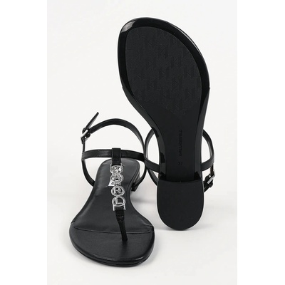 Karl Lagerfeld сандали обувки с равна подметка дамски кожени Alisso Ii (KL82516.000)