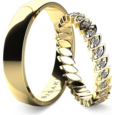 Bisaku Snubní Mavia BIS B35736125G Žluté zlato