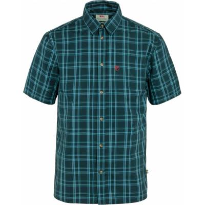 Fjällräven Мъжка риза с копчета Fjällräven Övik Lite Shirt S/S Shirt - Dark Navy / Dawn Blue - размер XXL (033-1655-0416)