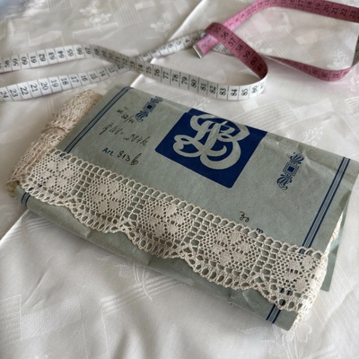 Vintage bavlněná krajka šíře 4 cm typ 29