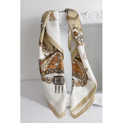 Peca del Sol Baroque Champagne dámský šátek