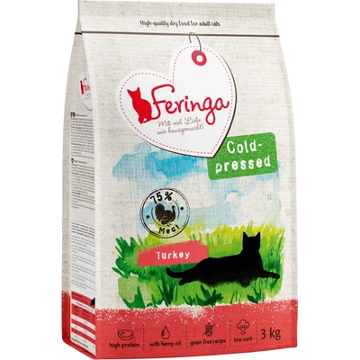 Feringa 3кг Adult Feringa, студенопресована суха храна за котки с пуешко