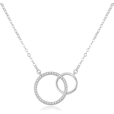 Beneto Slušivý stříbrný s kroužky AGS1157/47 – Zboží Dáma