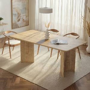 TopMebel Меламинова трапезна маса Linza TopMebel в цвят меден дъб 180x90x75cm