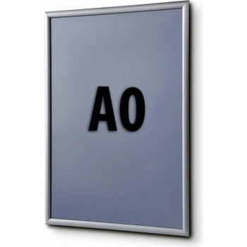 Jansen Display Klaprám A0 ostrý roh profil 25 mm