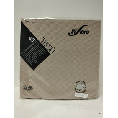 Infibra papírové ubrousky Linea 2V nugát 40ks 38x38cm