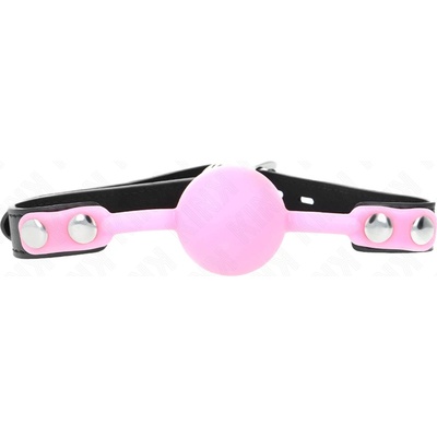 Kink Luminous Silicone Ball Gag 4cm Pink