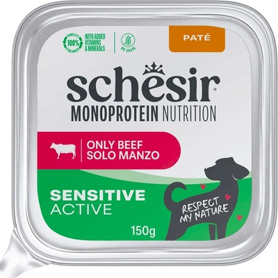 Schesir Dog Monoprotein Active Hovädzie paté 150g