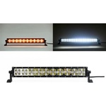  54 См Led Bar Лед Диоден Бар Прожектор Бяла и Оранжева, Жълта Светлина, Блиц, Флаш, CROSS DRL 120W 12V 24V