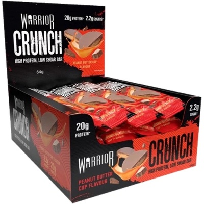 Warrior Crunch Bar | Low Sugar [12 x 64 грама] Фъстъчено масло