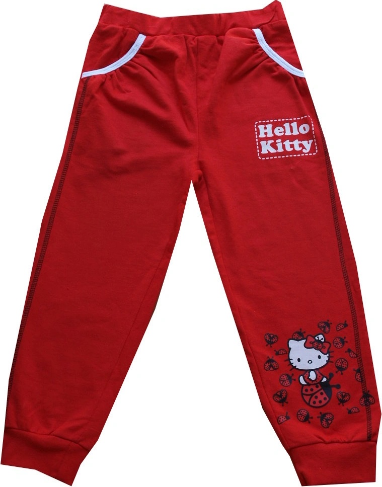 Helllo Kitty tepláky bavlněné červené