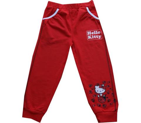 Helllo Kitty tepláky bavlněné červené
