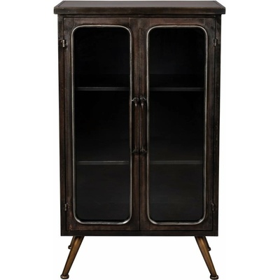 Dutchbone Denza 60x100x35 cm Čierna kovová