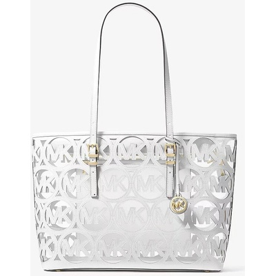 Michael Kors kabelka perforovaná umělá kůže bílá