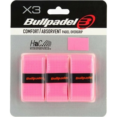 Bullpadel HaC Overgrip GB 1201 3 ks Ružový