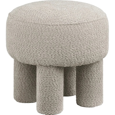 House Nordic Puf CANBERRA, ø43 cm polyester, světle šedý