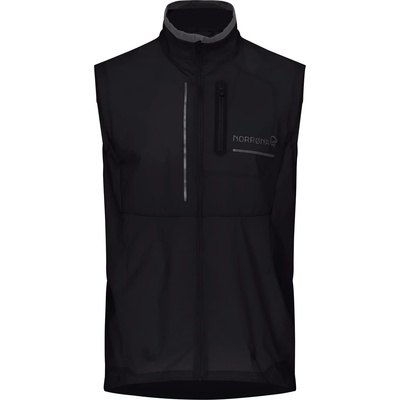 Norrøna Мъжки елек за бягане Norrøna Senja Aero90 Vest Running vest - Caviar - размер L (029-0096-0213)