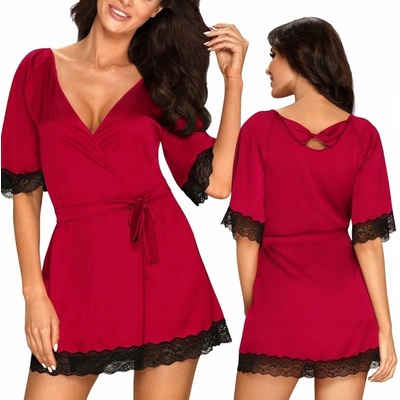 Obsessive Sensuelia peignoir, červená