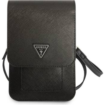 Guess Универсална Чанта GUESS PU Saffiana Triangle Logo, Черен (GUWBSATMBK)