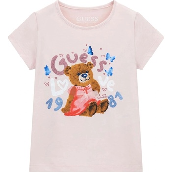 Guess Тениска с къс ръкав Guess - Мече с рокля, розова, 6-9 м (20261-K6RI03-K6YW4-G62O-6-9M)
