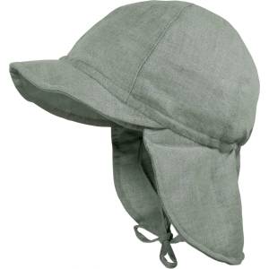 maximo Шапка с козирка maximo Baby Boy's Peak Cap with Neck Protector + Tie Cap - Mineral - размер 45 cm (904-6329-0213)
