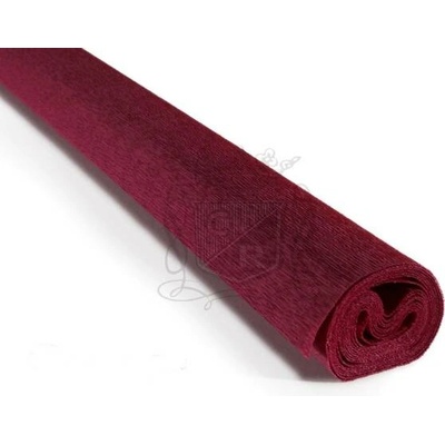 Italský krepový papír Cartotecnica Rossi 90g (50 x 150cm) - bordó 362
