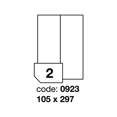 Rayfilm R0102.0923D odnímatelné etikety 105x297mm 300 listů