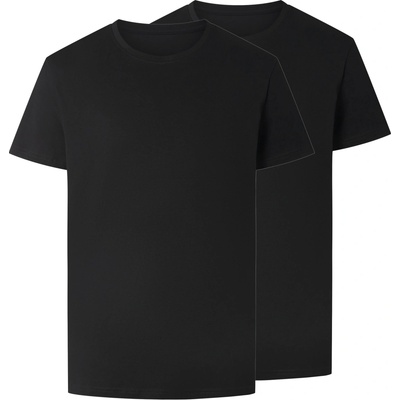 esmara Men pánské triko s BIO bavlnou 2 kusy černá – Zboží Mobilmania