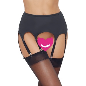 Cottelli Collection Elegant Matte Look Suspender Belt with 8 Straps 2340356 Black L