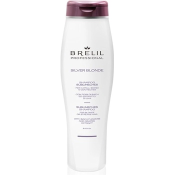 Brelil Silver Blonde Sublimeches Shampoo шампоан, неутрализиращ жълтите нюанси за блонд коса и коса с кичури 250ml