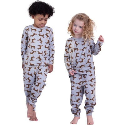 Winkiki Kids Wear Gepard šedo-modré