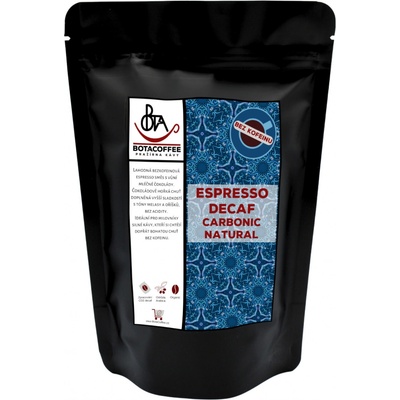 BotaCoffee Espresso Decaf Carbonic Natural bezkofeinová Hrubě mletá filtr dripper 250 g