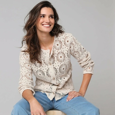 Macramé sako s kapsami režná – Zbozi.Blesk.cz