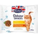 Butcher's Cat Delic.Dinners kuracie / kurča a morčacie 4 x 100 g