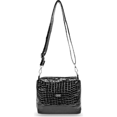 Zellia dámska kabelka Zvn24011 s krokodílím vzorom lakovaná koža crossbody 22 x 18 x 9 cm