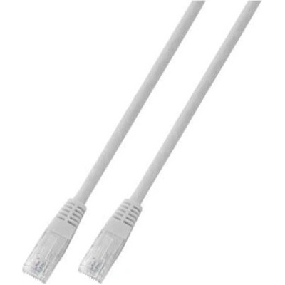 EFB Elektronik RJ45 пач корда категория 6, неекранирана U-UTP, PVC CCA, бяла, 10 метра (K8100WS.10)