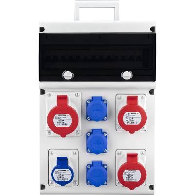 Табло 632.5520 тип А сглобено с индустриални контакти Scame и (632.5520-A)