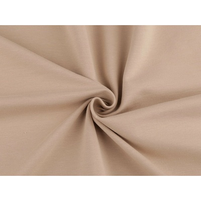 Teplákovina bavlněná počesaná jednobarevná Varianta: 1 (052) (260 g/m²) béžová 58884/150755/271519