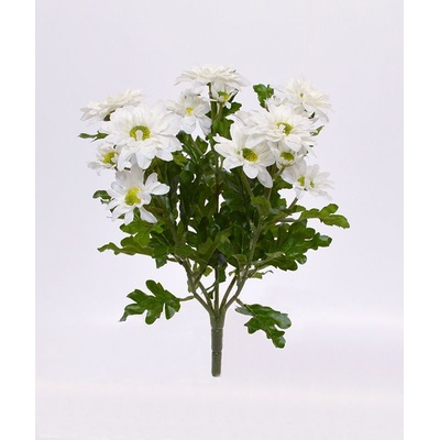 MF Umělá rostlina Chryzantéma (35cm) - krémová