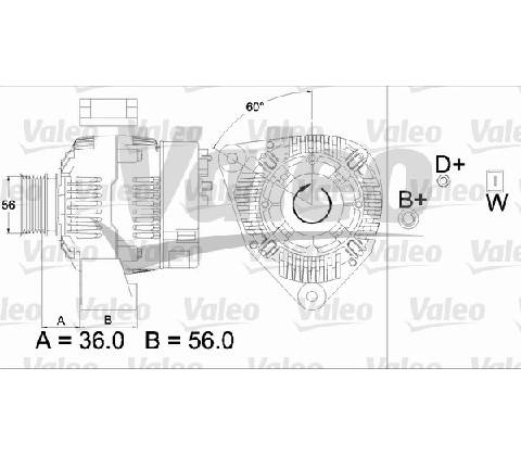 VALEO Generátor 437489