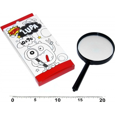 Lupa plast/sklo 18cm