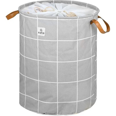 Estia Кош за пране Estia - Кариран, сгъваем, 60 l (02-25489)