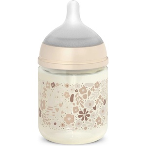 Suavinex Wonderland SX Pro Physiological Anti-Colic Glass стъклено бебешко шише +0 SF Cream Flower 120ml