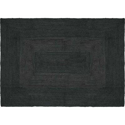 vidaXL Килими за помещение Правоъгълна Тъмносиво 140 x 200 cm юта (42010437)
