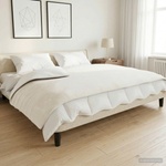 vidaXL Тежко одеяло Бяло 120 x 180 cm 9 kg 100% Памук 205T (42044052)