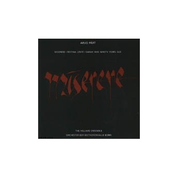 Part Arvo - Miserere CD