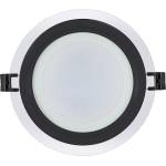 UltraLux Led СТЪКЛЕН ПАНЕЛ ЗА ВГРАЖДАНЕ, КРЪГ, 12w, 4200k, 220-240v ac, ip44, (lprg1242bl)